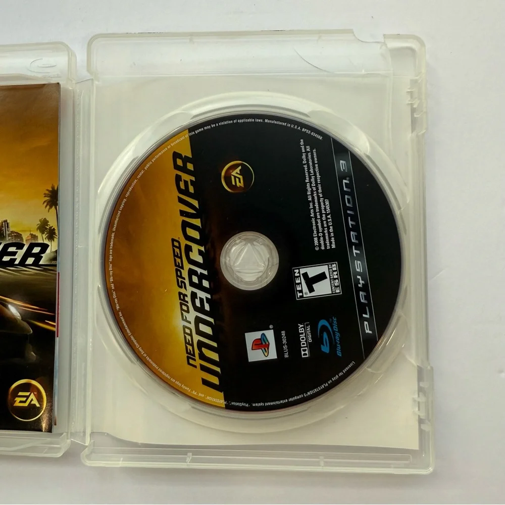 Need for Speed:‎ Undercover (Sony PlayStation 3, 2008) PS3 CIB Cracked Case